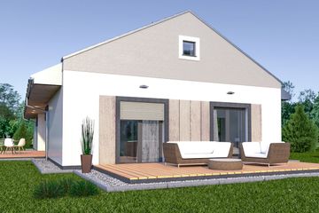  Projekt domu Słonecznik 2 (WRD2833) - projekt domu parterowego - Zdjęcie 2