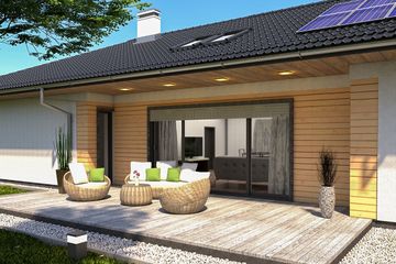  Projekt domu Słonecznik 1 (WRD2832) - projekt domu parterowego - Zdjęcie 2