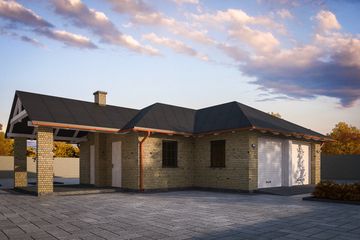  Projekt garażu G361 - Budynek garażowo - gospodarczy (PRA1132) - projekt garażu parterowego - Zdjęcie 1