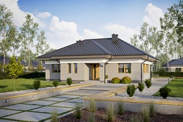  Projekt domu TK69 (WAK1099) - projekt domu parterowego - Zdjęcie 4