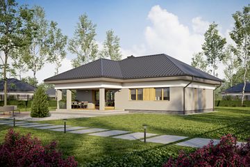  Projekt domu TK69 (WAK1099) - projekt domu parterowego - Zdjęcie 3