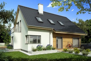  Projekt domu Tymon B (WRD2839) - projekt domu parterowego z poddaszem - Zdjęcie 2