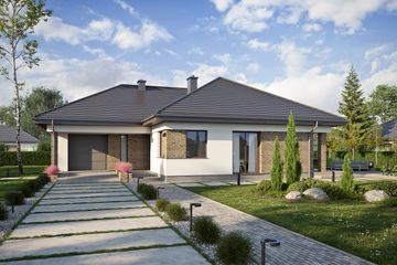  Projekt domu TK333 (WAK1100) - projekt domu parterowego - Zdjęcie 2