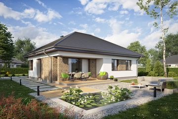  Projekt domu TK333 (WAK1100) - projekt domu parterowego - Zdjęcie 4