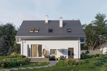  Projekt domu Tomir Lux (1182) (KRD2160) - projekt domu parterowego z poddaszem - Zdjęcie 3