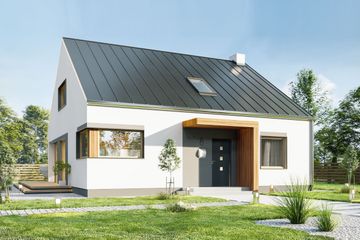  Projekt domu Ekoplanet 2b (WRD2840) - projekt domu parterowego z poddaszem - Zdjęcie 2