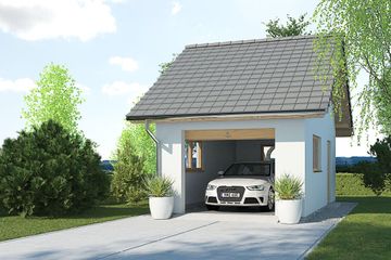  Projekt garażu APG 5C garaż (WRR1004) - projekt garażu parterowego - Zdjęcie 1