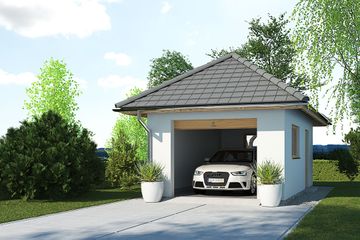  Projekt garażu APG 3A garaż (WRR1008) - projekt garażu parterowego - Zdjęcie 1