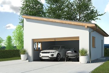  Projekt garażu APG 2C garaż (WRR1021) - projekt garażu parterowego - Zdjęcie 1