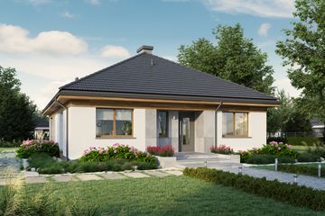  Projekt domu Eco 34 (WOZ1038) - projekt domu parterowego - Zdjęcie 3