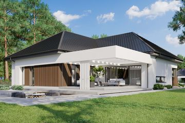  Projekt domu HomeKoncept 26 wariant 04 (KRX1112) - projekt domu parterowego - Zdjęcie 1