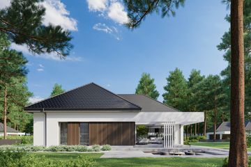  Projekt domu HomeKoncept 26 wariant 04 (KRX1112) - projekt domu parterowego - Zdjęcie 4