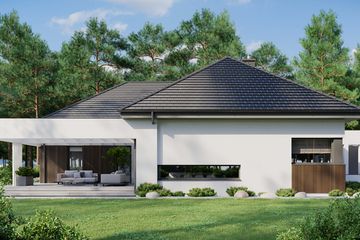  Projekt domu HomeKoncept 26 wariant 04 (KRX1112) - projekt domu parterowego - Zdjęcie 12