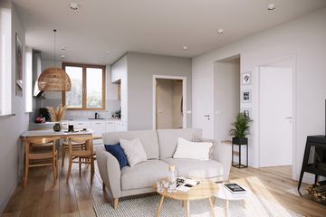  Projekt domu Sześcienny S1-5 (ZGD1003) - projekt domu parterowego z poddaszem - Zdjęcie 7