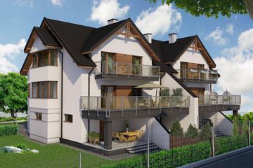  Projekt domu Quattro z garażami (SKA1103) - projekt domu z pełnym piętrem i poddaszem - Zdjęcie 2
