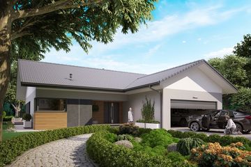  Projekt domu KA105 (PKT1113) - projekt domu parterowego - Zdjęcie 1