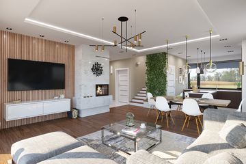  Projekt domu Domena 203 A1 (WRW1335) - projekt domu parterowego z poddaszem - Zdjęcie 7