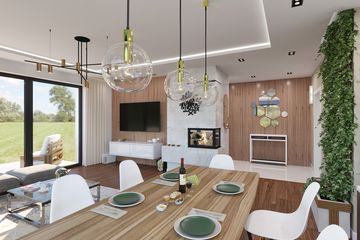  Projekt domu Domena 203 A1 (WRW1335) - projekt domu parterowego z poddaszem - Zdjęcie 9