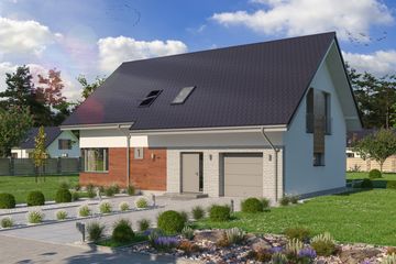  Projekt domu Domena 203 A2 (WRW1338) - projekt domu parterowego z poddaszem - Zdjęcie 1