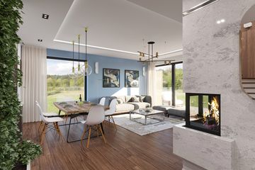  Projekt domu Domena 203 A2 (WRW1338) - projekt domu parterowego z poddaszem - Zdjęcie 5