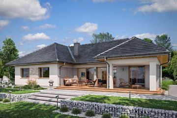  Projekt domu Domena 109 B1 (WRW1340) - projekt domu parterowego - Zdjęcie 3