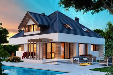  Projekt domu Opałek X 2G (BSB1143) - projekt domu parterowego z poddaszem - Zdjęcie 6