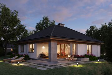  Projekt domu Eco 34 (WOZ1038) - projekt domu parterowego - Zdjęcie 5