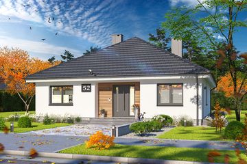  Projekt domu Tryton 5 (WOE1152) - projekt domu parterowego - Zdjęcie 2