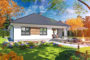  Projekt domu Tryton 5 (WOE1152) - projekt domu parterowego - Zdjęcie 4