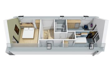  Projekt domu Moniczka II (wersja B) energo (WRC2763) - projekt domu parterowego z poddaszem - Zdjęcie 4