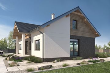  Projekt domu Rockville IV DCB121c (WOB1721) - projekt domu parterowego - Zdjęcie 3