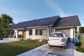  Projekt domu Arosa III LMB115b (WRB1606) - projekt domu parterowego - Zdjęcie 3