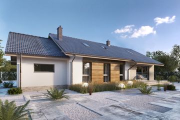  Projekt domu Arosa III LMB115b (WRB1606) - projekt domu parterowego - Zdjęcie 4