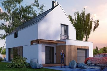  Projekt domu Amoenus I G1 (SLS1138) - projekt domu parterowego z poddaszem - Zdjęcie 1