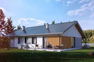  Projekt domu Angustus III G1 (SLS1139) - projekt domu parterowego - Zdjęcie 2