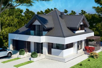  Projekt domu Opałek X (BSB1144) - projekt domu parterowego z poddaszem - Zdjęcie 6