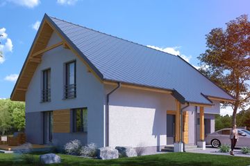  Projekt domu Basis II G1 (SLS1141) - projekt domu parterowego z poddaszem - Zdjęcie 1