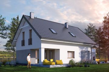  Projekt domu Reficio I G2 (SLS1150) - projekt domu parterowego z poddaszem - Zdjęcie 2