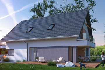  Projekt domu Vicinus I G1 (SLS1152) - projekt domu parterowego z poddaszem - Zdjęcie 3