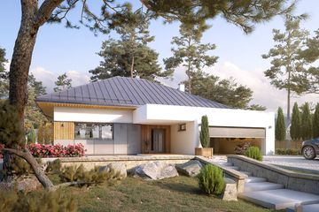  Projekt domu Cytrus 5 (BSA2257) - projekt domu parterowego - Zdjęcie 6