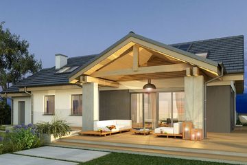  Projekt domu Szarlotka B (WRD2788) - projekt domu parterowego z poddaszem - Zdjęcie 4