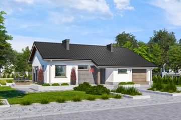  Projekt domu przy Przyjemnej 32 (KRK1645) - projekt domu parterowego - Zdjęcie 1