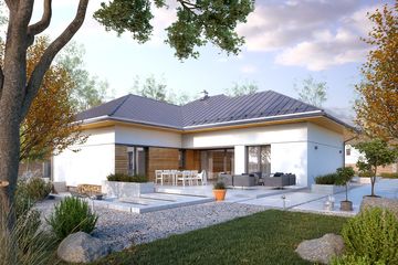  Projekt domu Cytrus 6 (BSA2258) - projekt domu parterowego - Zdjęcie 2