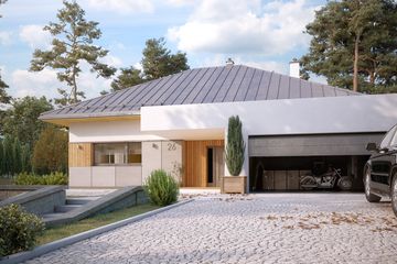  Projekt domu Cytrus 5 (BSA2257) - projekt domu parterowego - Zdjęcie 3