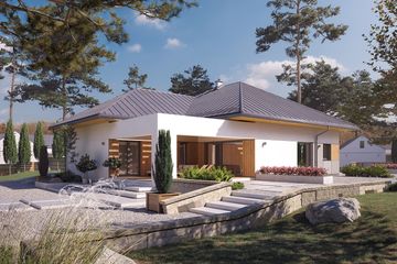  Projekt domu Cytrus 5 (BSA2257) - projekt domu parterowego - Zdjęcie 4