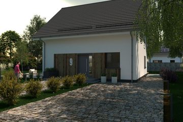  Projekt domu eko Typowy 46 (KKE1046) - projekt domu parterowego z poddaszem - Zdjęcie 3