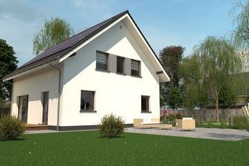  Projekt domu eko Typowy 46 (KKE1046) - projekt domu parterowego z poddaszem - Zdjęcie 5