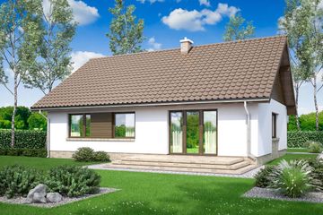  Projekt domu Mokka 11 (WOF1134) - projekt domu parterowego - Zdjęcie 2