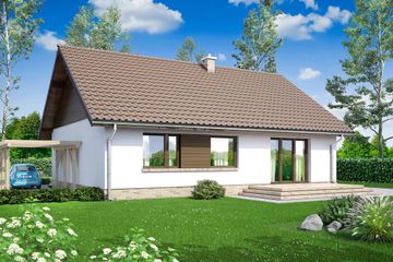  Projekt domu Mokka 11 (WOF1134) - projekt domu parterowego - Zdjęcie 4