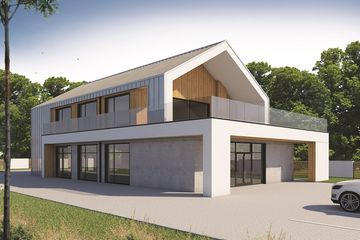  Projekt budynku usługowego Budynek usługowy BMU-430 wariant 3 (SKA1107) - projekt budynku z pełnym piętrem - Zdjęcie 3